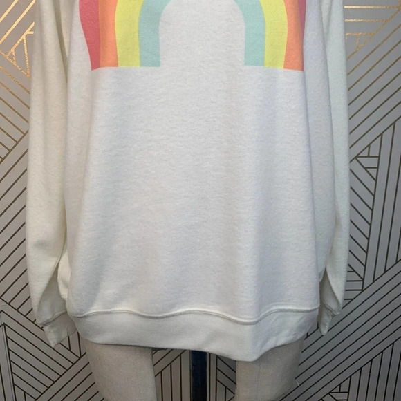 Wildfox After‎ The Rain Rainbow Sommers Sweatshirt - Picture 5 of 11